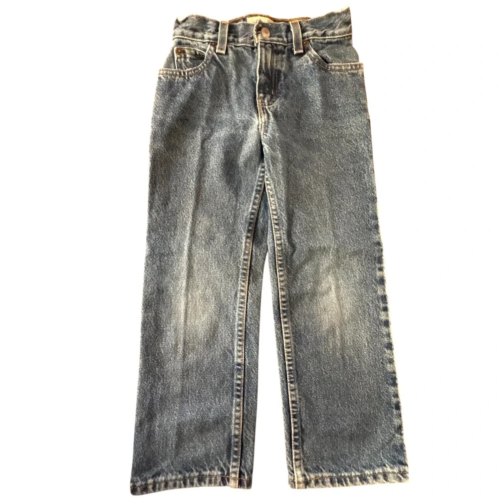 Gap Blue‎ Jeans Easy Fit Kids Size 7 Slim Medium Wash Straight Leg Denim